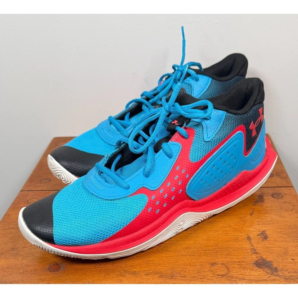 Under‎ Armour Jet '23 Basketball Shoe's Men's 12 Blue/Red Style# 3026634-401